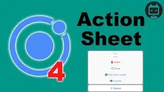 Ionic 4 Action Sheet Tutorial