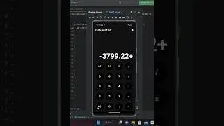 Calculator in Flutter dart #flutter #coding #dart #calculator #shorts #short