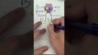 Drawing A Pokemon From Memory in 15 Seconds (Round 47 - Drifloon)