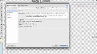 How to create a PDF from your layout file in Adobe Photoshop