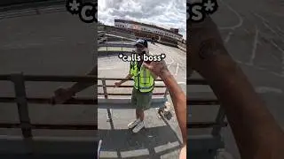 “the insecurity guard”💀       #security #police #scooter #skatepark #fail #skit #funny #comedy
