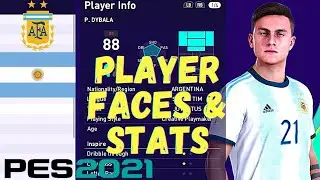 PES 2021 | Argentina | Player Faces & Stats (Data Pack 3.0)