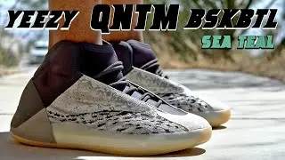Adidas YZY QNTM 'Sea Teal' BSKTBL Shoe On Feet & Review! 😴 SLEEPER or 🧱 BRICK Shoe?