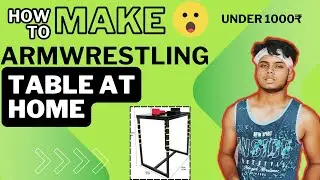 Simplest way to make arm wrestling table at home 😯#armwresling #comment #subscribe