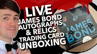LIVE UNBOXING | James Bond Autographs & Relics Trading Cards | INCLUDES AUTOGRAPHED CARDS