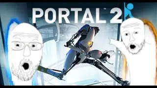 me and my wife's sneaky link play Portal 2