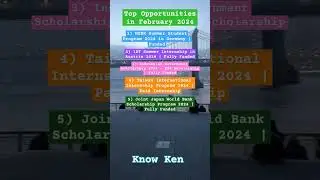 Top Opportunities in February 2024 Fully Funded #internship #opportunity