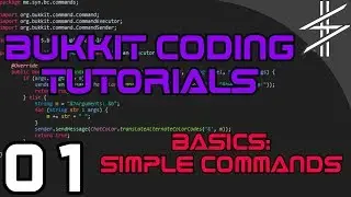 Bukkit Coding Tutorials 01 | Basics: Simple Commands