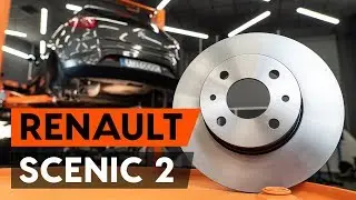 How to change rear brake discs on RENAULT SCENIC 2 (JM) [TUTORIAL AUTODOC]