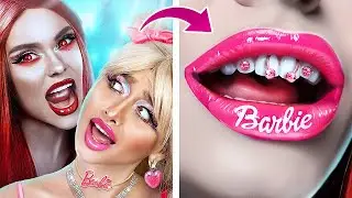 How to Become a Vampire! Makeover from Barbie to Vampire!