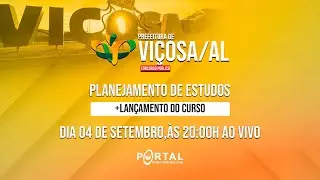 CONCURSO VIÇOSA/AL: PLANEJAMENTO DE ESTUDOS + LANÇAMENTO DO CURSO