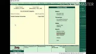 How to Pass Manufacturing Journal in Tally ERP9