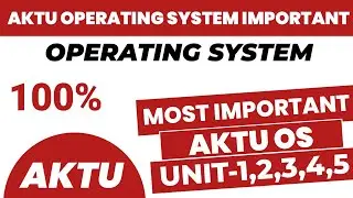 Operating system important question aktu all Unit | os important questions 2024 | os imp