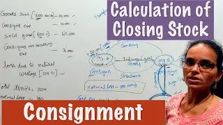 How can you value closing stock on consignment?