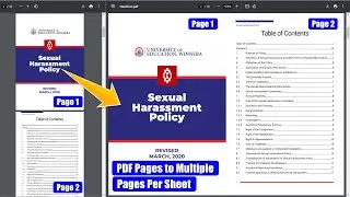 Convert PDF Pages to Multiple Pages Per Sheet Using Google Chrome