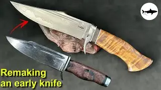 Remaking one of my early knives for my best man