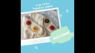 Crop hırka papatya yapımı.