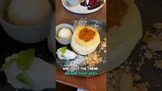Fluffy Japanese pancakes!! #fluffypancakes #okinawa #japan #seawall #foodreview