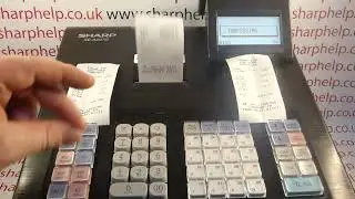 How To Print Audit Journal Report For Just Todays Transactions Sharp XE- A207 / XE-A217 / XE-A177