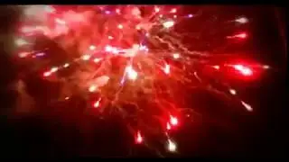 Новогодний салют во дворе