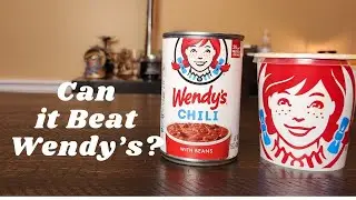 Wendy's canned Chili compared to the Restaurant Chili.