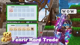 Trading Items to Get Fenrir Rare In Skyblock! (Blockman Go)