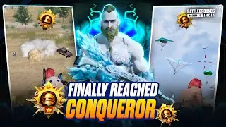 OMG❗Finally i Reached Conqueror😱 || Intense 1v4 Clutches🔥 #bgmi #gameplay