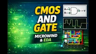 CMOS AND Gate Tutorial | DSCH & Microwind EDA Simulation | Logic Design for VLSI Lab