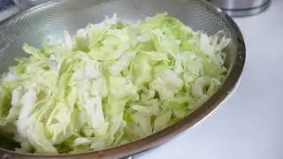 ឆាសាច់ជ្រូកស្លៃក្តោម-Pork Fried With Cabbages