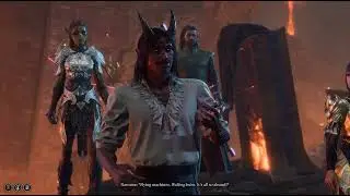 Tiefling Fangs in Full Display - Baldur's Gate 3