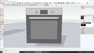 SketchUp / Рисуем современный духовой шкаф