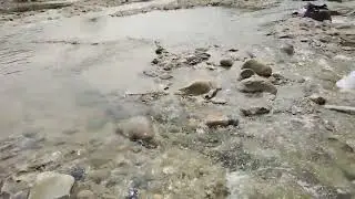 Río puerqueria Escobedo NL después de la tormenta Alberto