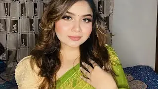 Green and brown smokey eyes