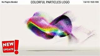 Colorful Particles Logo #free AE template