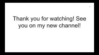 I'm moving channels!