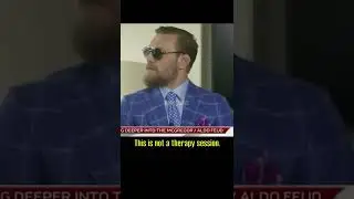 Conor McGregor Roasts Reporter: "This is Not a Therapy Session."