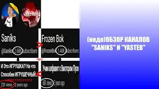 (недо)обзор каналов Saniks и Yastreb