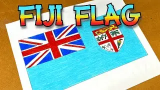 Fiji Flag Drawing 🇫🇯