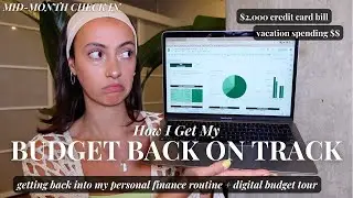 How I get my personal finances back on track (after overspending, avoiding, etc.) 💸📊