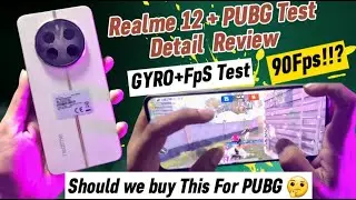 Realme 12 plus PUBG Test With Gyro | PUBG Graphics Fps Test | Touch Delay isu | Buy or Note ?!