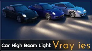 How To Add High Beam Lights In Car Using Vray Ies | 3ds Max 2020 | CG Deep Tutorials
