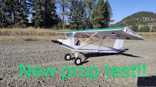 finally testing the 15x4 propeller. #rcairplanes