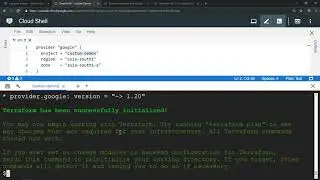 Provision Google Compute Engine (GCE) using Terraform installed in Cloud Shell
