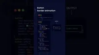 button border animation | css tutorial 