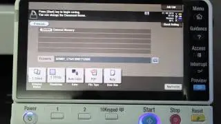 Scan to USB on Konica Minolta bizhub C364 Series