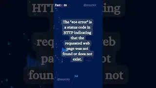 What is “ 404 error”…? 