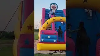 Zainab Zahra jumping in the park