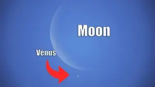 The Crescent Moon 🌙 Occults Venus in Broad Daylight