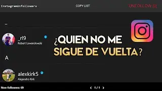 Cómo saber QUIÉN TE DEJA DE SEGUIR en Instagram DEFINITIVO