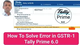 Tally Prime 6.0 error in gstr1 | tally prime 6.0 gstr 1